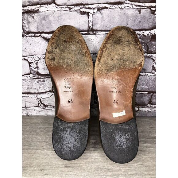 Rodi Taupe Leather Cap Toe Oxfords Lace Up Dress Shoes Men Sz 44EU/11M US - Picture 11 of 16